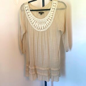 Cal Style Ivory Women’s Blouse Size Large